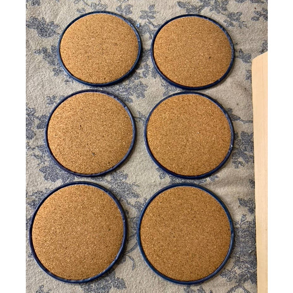 Vintage Set of 6 Duck Coasters with Storage Tin - Picture 8 of 9